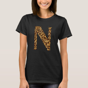 Leopard Alphabet N Skollärare Studenter Kids T Shirt