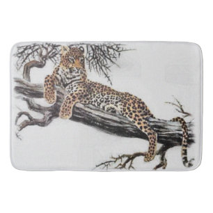Leopard Älskare Art Badrumsmatta
