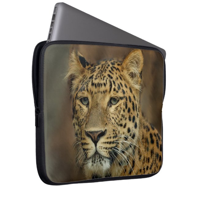 Leopard Älskare Art Laptop Sleeve (Framsidan Höger)