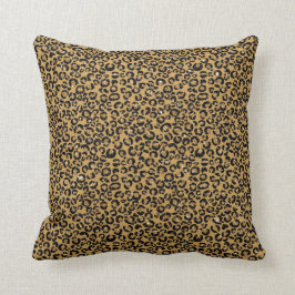 Leopard Animal Black Bronze Honung African Sepia Kudde