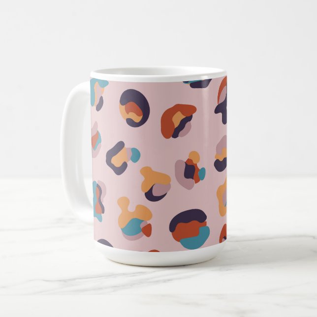 Leopard Animal Kaffemugg (Framsida vänster)