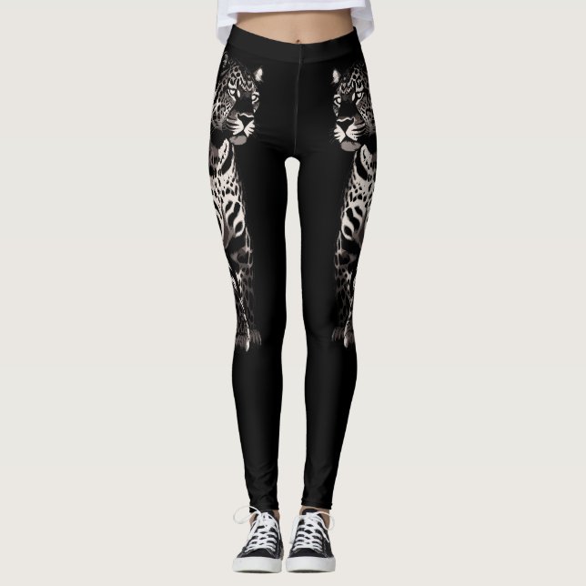 Leopard Animal  Leggings (Framsida)