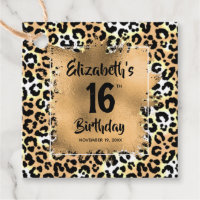 Leopard Animal Print 16th Birthday Personlig
