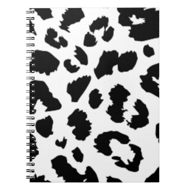 LEOPARD ANIMAL PRINT ANTECKNINGSBOK MED SPIRAL (Framsidan)