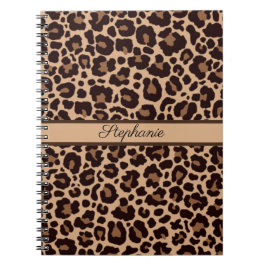Leopard Animal Print Cheetah Ro Guld Trendig chic Anteckningsbok