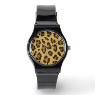 Leopard Animal Print Skin Mönster Armbandsur