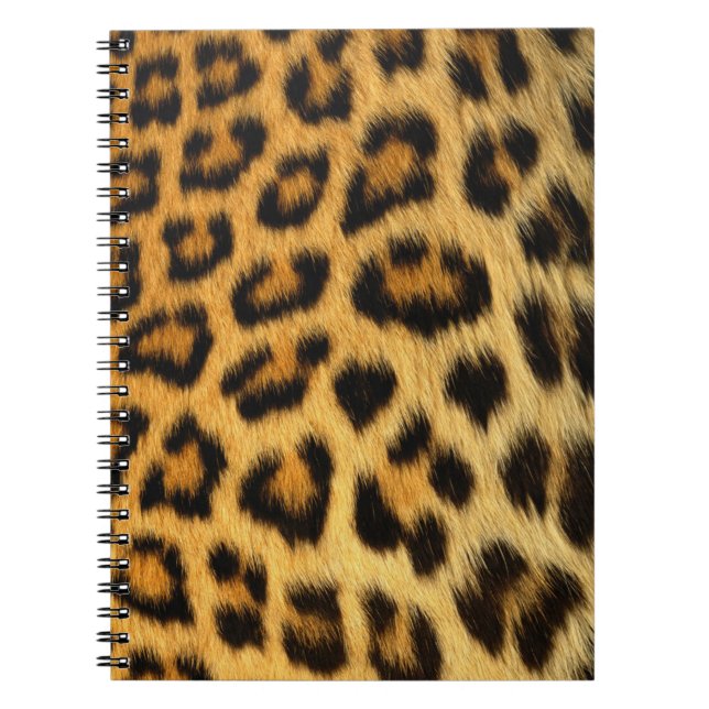 Leopard Animal Print Skin Mönster Notebook Anteckningsbok (Framsidan)