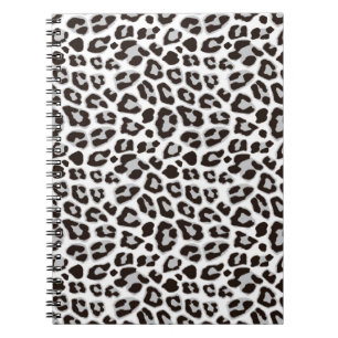 Leopard Animal Print Skin Mönster Notebook Anteckningsbok