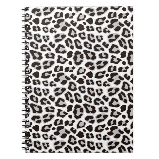 Leopard Animal Print Skin Mönster Notebook Anteckningsbok (Framsidan)