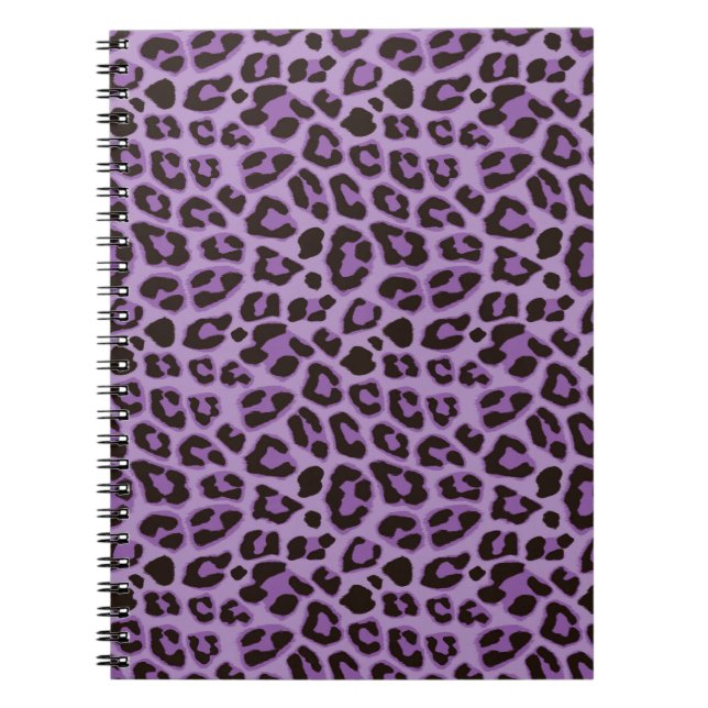 Leopard Animal Print Skin Mönster Notebook Anteckningsbok (Framsidan)