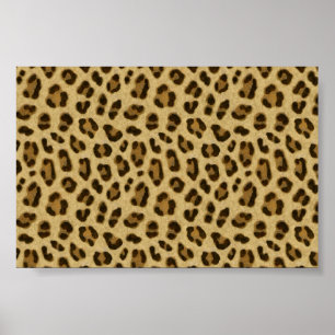 Leopard Animal Print Skin Mönster Poster
