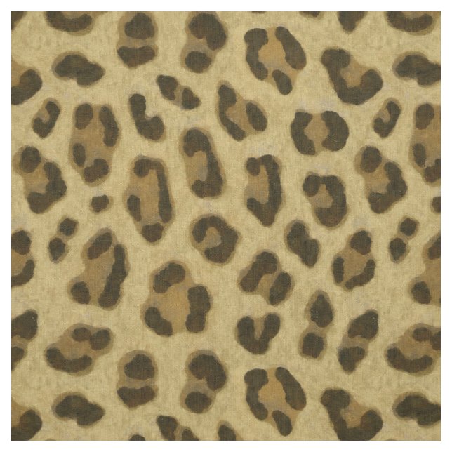 Leopard Animal Print Skin Mönster Tyg (Provkarta)