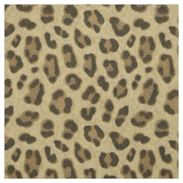 Leopard Animal Print Skin Mönster Tyg (Provkarta)