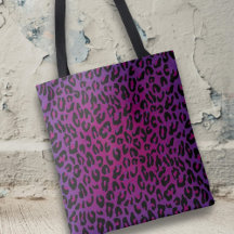 Leopard Animal Print Snyggt Rosa Lila Ombre