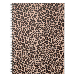 Leopard Animal Print Spiral Notebook School/Office Anteckningsbok