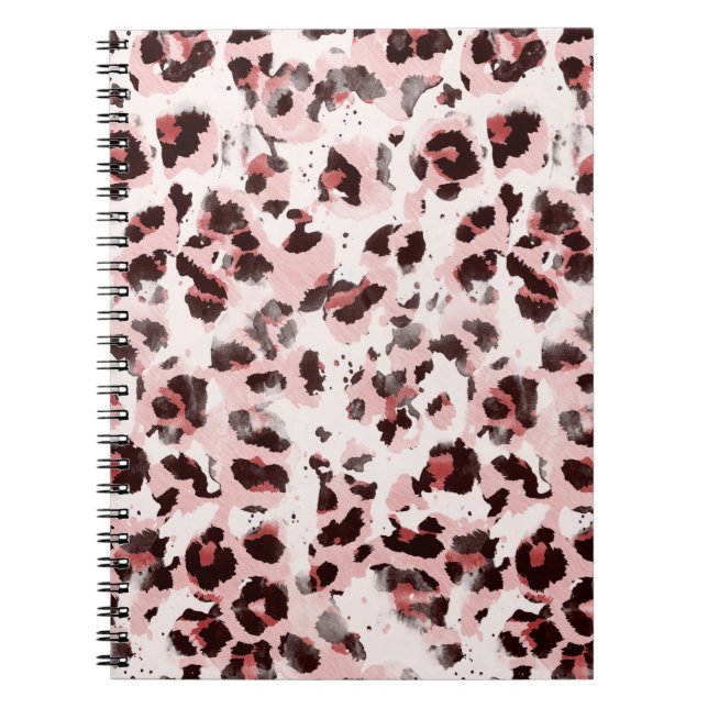 Leopard Animal Skin: Tie Dye Elegance. Anteckningsbok (Framsidan)