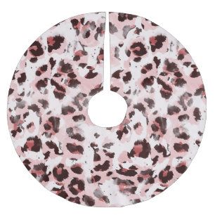 Leopard Animal Skin: Tie Dye Elegance. Julgransmatta Borstad Polyester