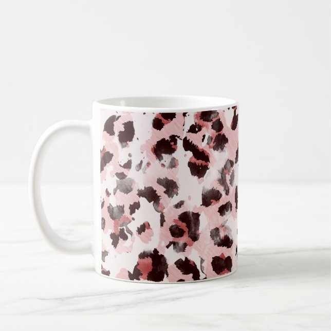 Leopard Animal Skin: Tie Dye Elegance. Kaffemugg (Vänster)