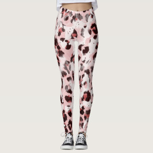 Leopard Animal Skin: Tie Dye Elegance. Leggings
