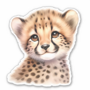 Leopard anpassad klippning Scrapbooking dekal