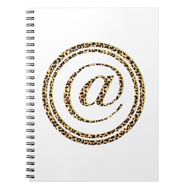 Leopard @ anteckningsbok med spiral (Framsidan)