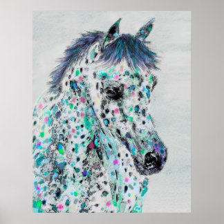 leopard appaloosa häst poster