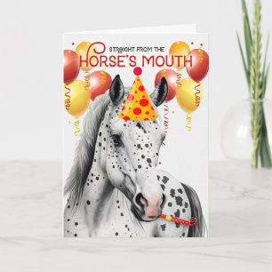 Leopard Appaloosa Horse Funny Birthday Kort