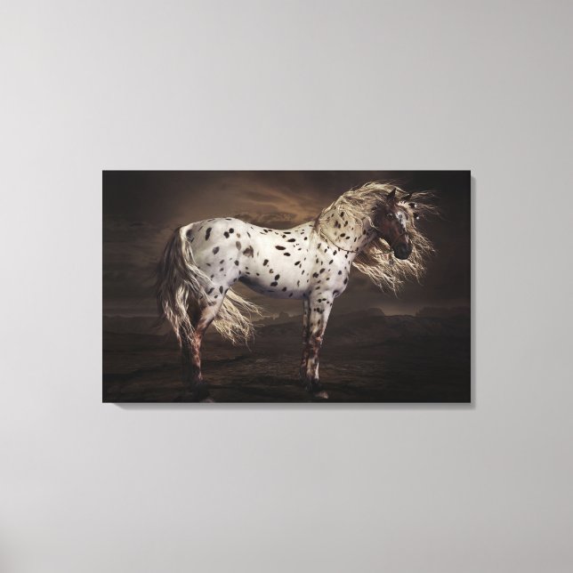 Leopard Appaloosa Stretched Kanvastryck (Framsida)