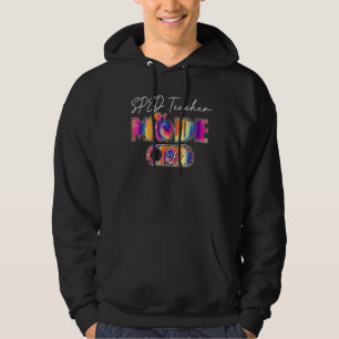 Leopard Apple Sped Teacher Mode off Last Day of Sc Hoodie