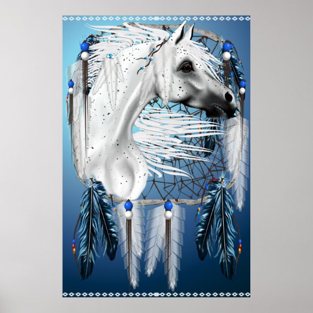 Leopard Appy Dream Catcher Skriv ut Poster (Framsidan)