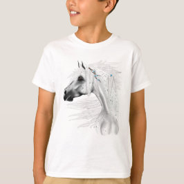 Leopard Appy och White Feathers Shirt T