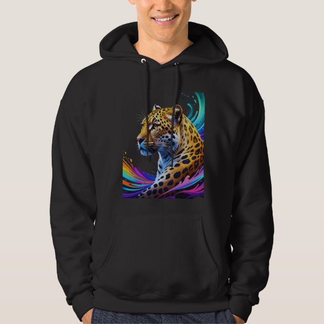 Leopard art hoodie (Framsida)