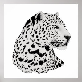 Leopard Art Print Modern Poster