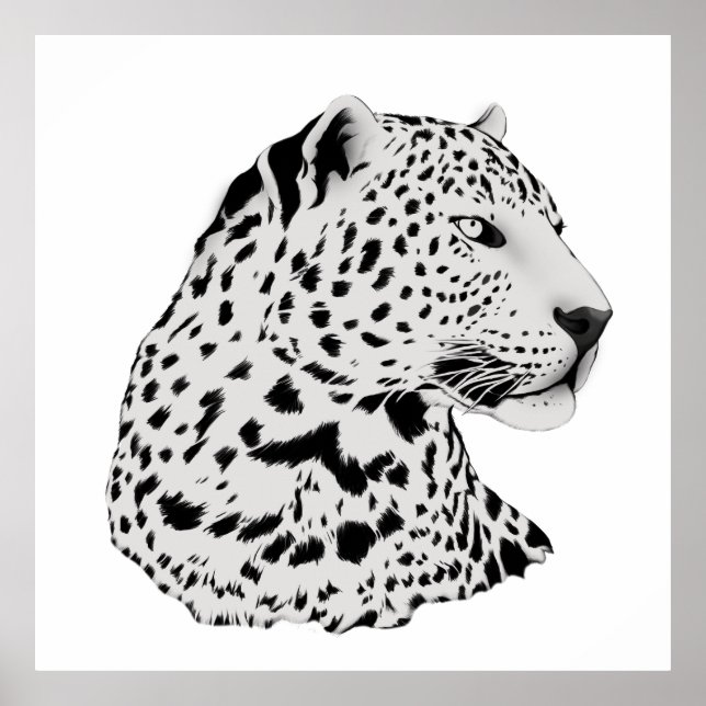 Leopard Art Print Modern Poster (Framsidan)