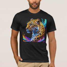 Leopard art t shirt