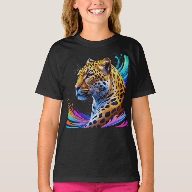 Leopard art t shirt (Framsida)