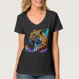 Leopard art t shirt