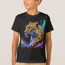 Leopard art t shirt