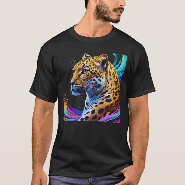 Leopard art t shirt (Framsida)