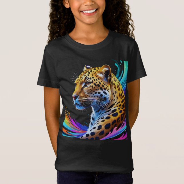 Leopard art t shirt (Framsida)