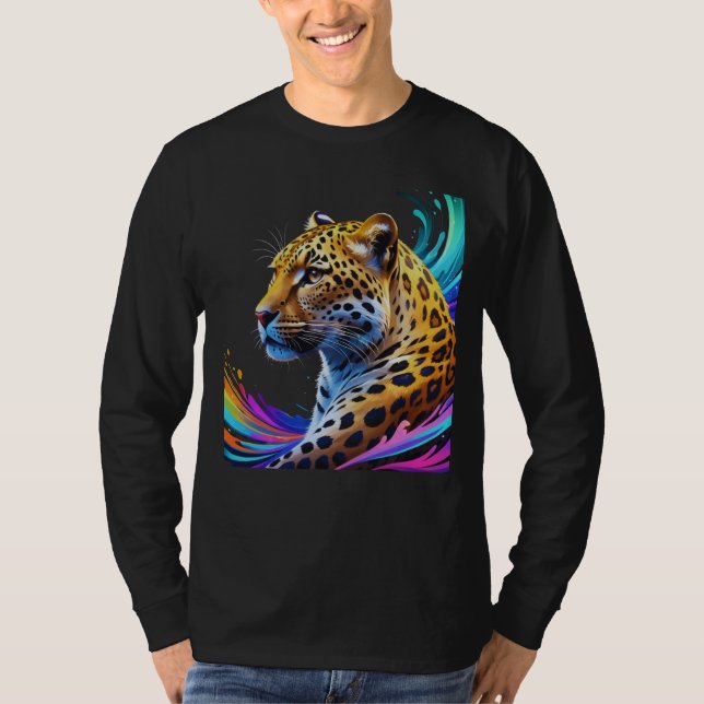Leopard art t shirt (Framsida)