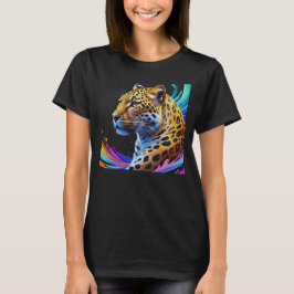Leopard art t shirt