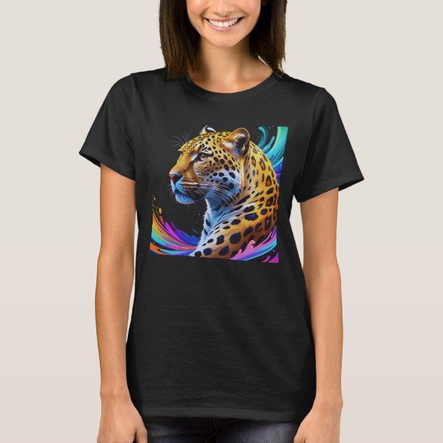 Leopard art t shirt (Framsida)