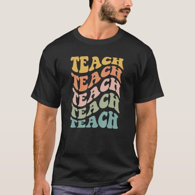 Leopard avger färgad cheetah-grundskola t shirt (Framsida)