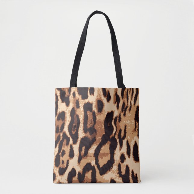 Leopard avtryck sömlös mönster tygkasse (Framsida)