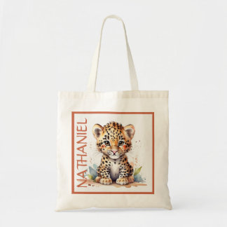 Leopard baby African Safari School Bibliotek Anpas Tygkasse