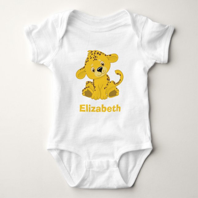 Leopard Baby T Shirt (Framsida)