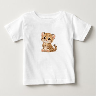 Leopard Baby T-Shirt – Söt Fläckig & Randig Bebis