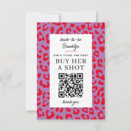 Leopard Bachelorette Party köper en betalning för Inbjudningar