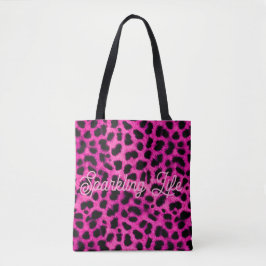 Leopard bag tygkasse